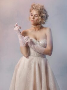 Vintage Brautkleid mit Bustier