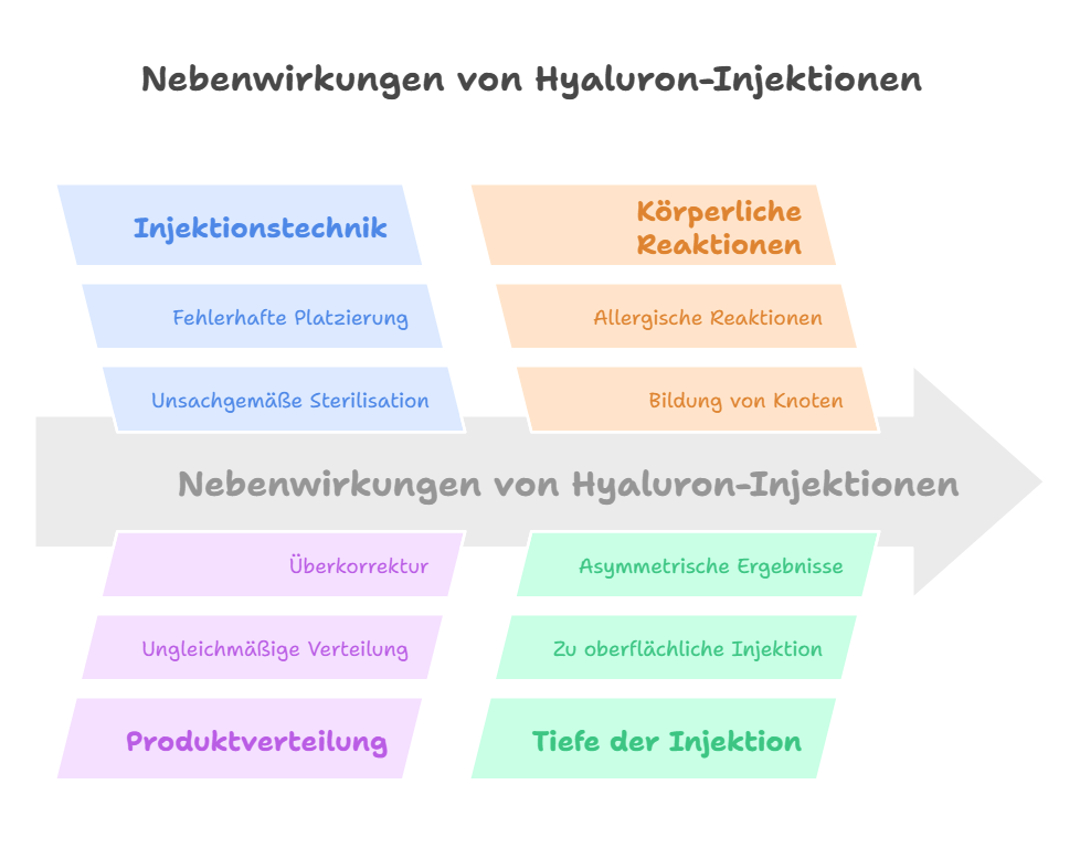 Hyaluron Nebenwirkungen durch Injektionen