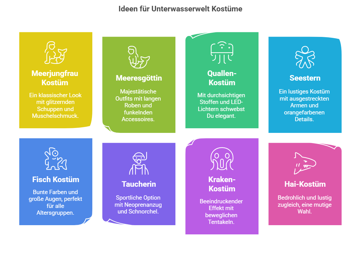 Beliebte Ideen für ein Unterwasserwelt Kostüm