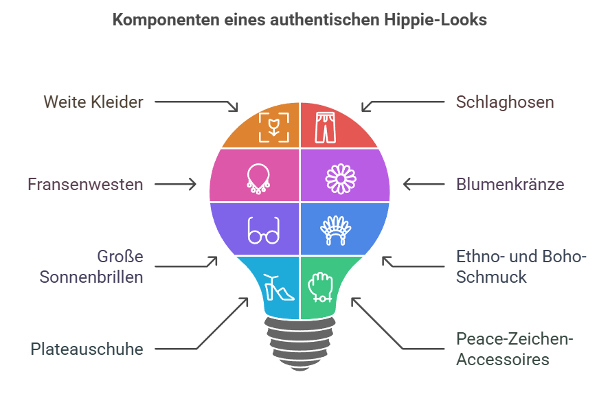 Hippie Kostüm Ideen Grafik