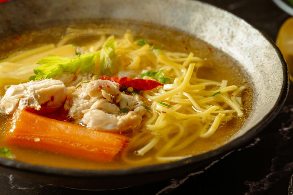 Hühnersuppe hilft bei Fieber