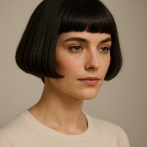 Bubikopf Frisur mit Pony