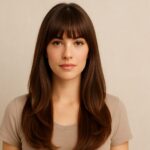 Frisuren lange Haare mit Pony