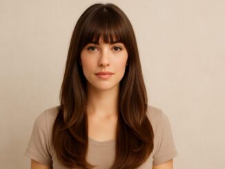 Frisuren lange Haare mit Pony