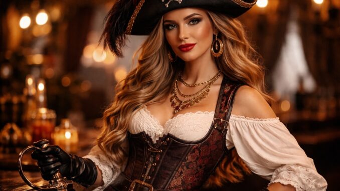 Karneval Kostüm Damen - Sexy Pirat