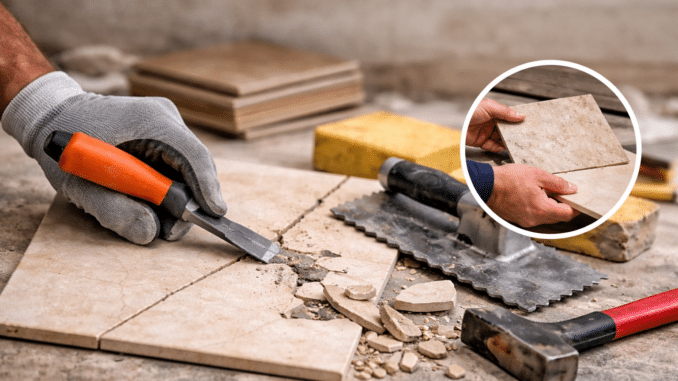 Fliesenschäden richtig beheben