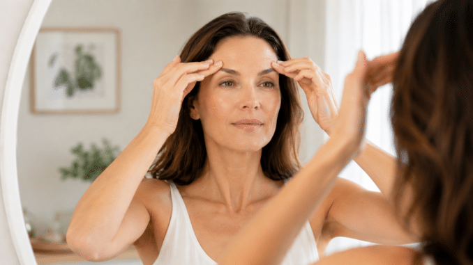Augenbrauen-Lift für offenen Blick mit Face Yoga