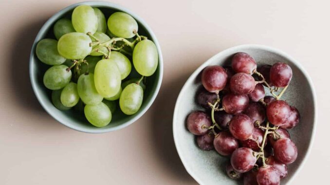 Weintrauben enthalten viel Fruchtzucker