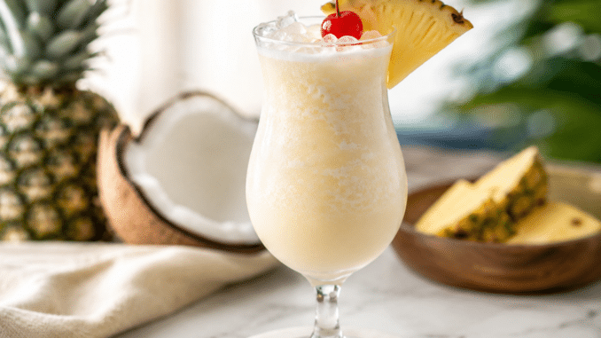 Virgin Colada Tropischer Mocktail ohne Alkohol