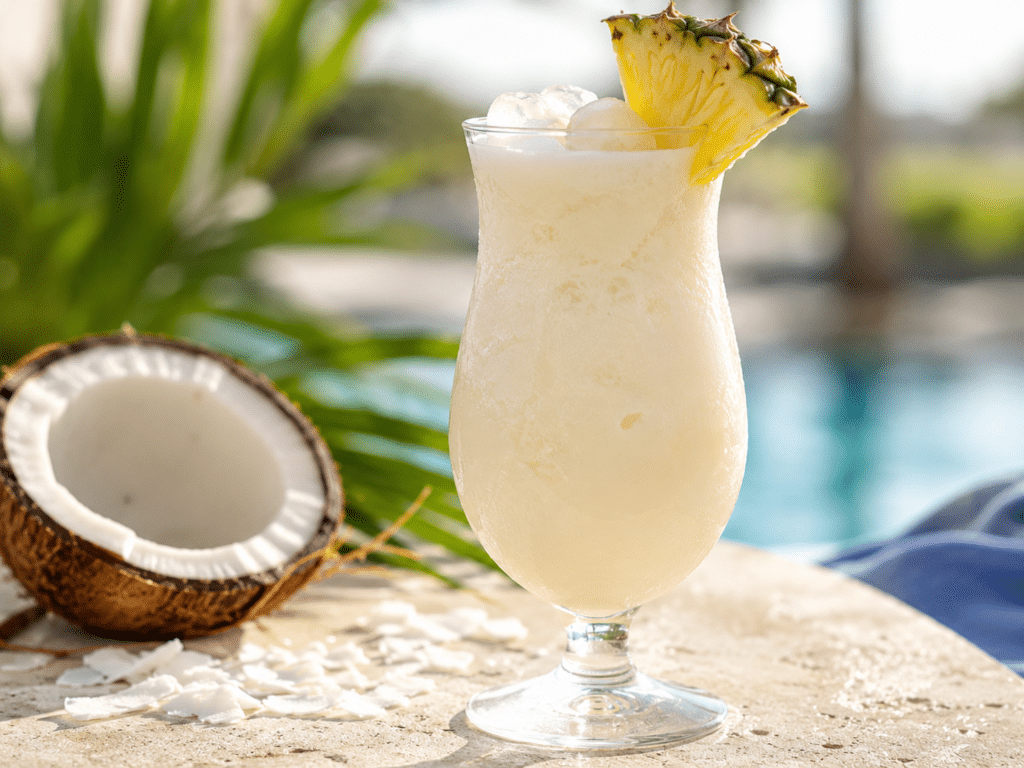 Virgin Colada mit Ananas und Kokos